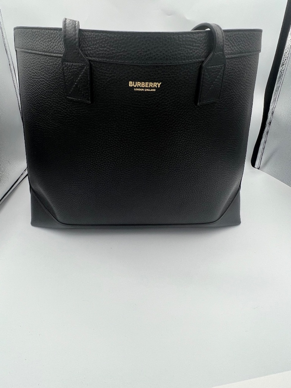 Burberry Black  London Tote Classic Lining